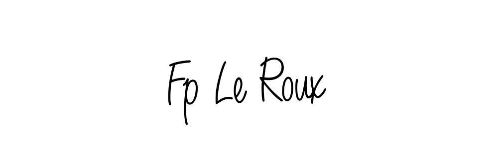 Make a beautiful signature design for name Fp Le Roux. With this signature (Angelique-Rose-font-FFP) style, you can create a handwritten signature for free. Fp Le Roux signature style 5 images and pictures png