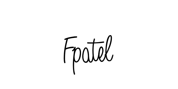 Fpatel stylish signature style. Best Handwritten Sign (Angelique-Rose-font-FFP) for my name. Handwritten Signature Collection Ideas for my name Fpatel. Fpatel signature style 5 images and pictures png