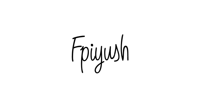 Fpiyush stylish signature style. Best Handwritten Sign (Angelique-Rose-font-FFP) for my name. Handwritten Signature Collection Ideas for my name Fpiyush. Fpiyush signature style 5 images and pictures png