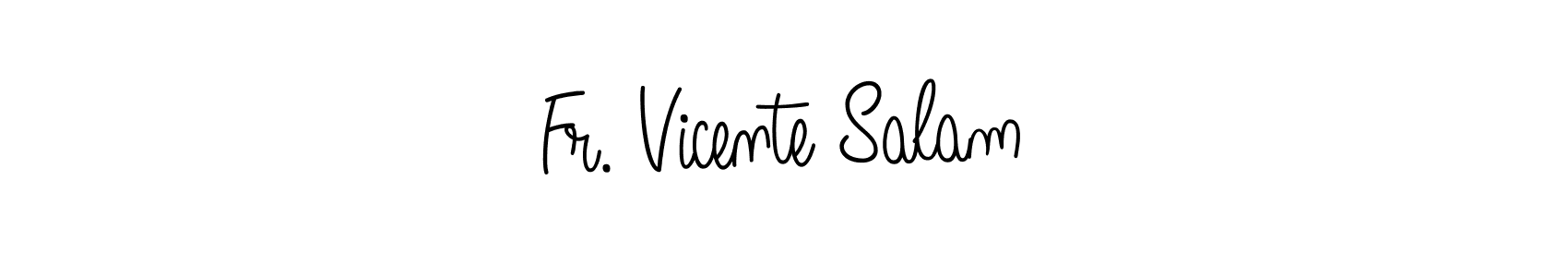 if you are searching for the best signature style for your name Fr. Vicente Salam. so please give up your signature search. here we have designed multiple signature styles  using Angelique-Rose-font-FFP. Fr. Vicente Salam signature style 5 images and pictures png