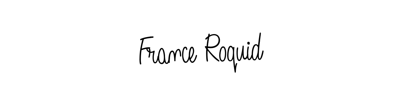How to Draw France Roquid signature style? Angelique-Rose-font-FFP is a latest design signature styles for name France Roquid. France Roquid signature style 5 images and pictures png