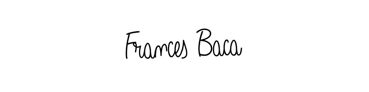 Make a beautiful signature design for name Frances Baca. Use this online signature maker to create a handwritten signature for free. Frances Baca signature style 5 images and pictures png