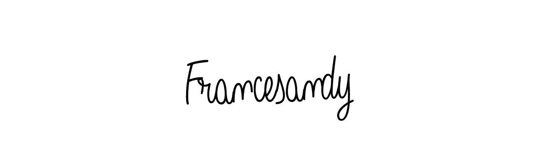 Once you've used our free online signature maker to create your best signature Angelique-Rose-font-FFP style, it's time to enjoy all of the benefits that Francesandy name signing documents. Francesandy signature style 5 images and pictures png