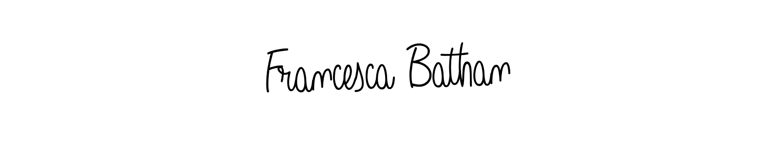 Also we have Francesca Bathan name is the best signature style. Create professional handwritten signature collection using Angelique-Rose-font-FFP autograph style. Francesca Bathan signature style 5 images and pictures png