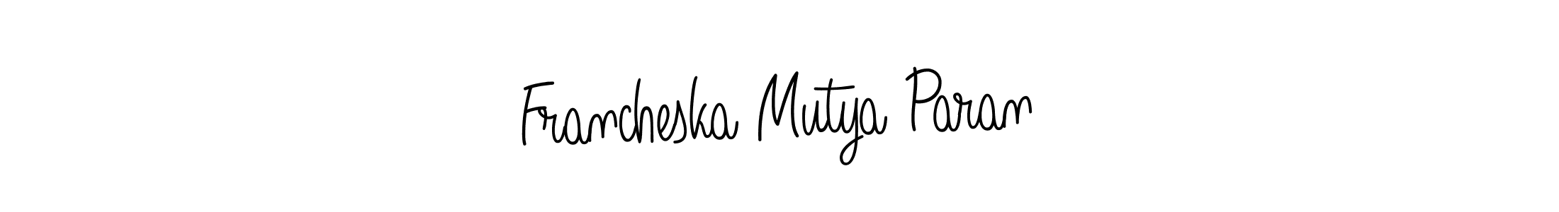 Here are the top 10 professional signature styles for the name Francheska Mutya Paran. These are the best autograph styles you can use for your name. Francheska Mutya Paran signature style 5 images and pictures png