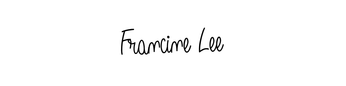 Make a beautiful signature design for name Francine Lee. With this signature (Angelique-Rose-font-FFP) style, you can create a handwritten signature for free. Francine Lee signature style 5 images and pictures png