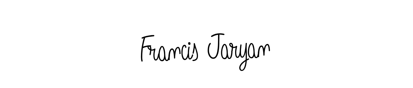 Best and Professional Signature Style for Francis Jaryan. Angelique-Rose-font-FFP Best Signature Style Collection. Francis Jaryan signature style 5 images and pictures png