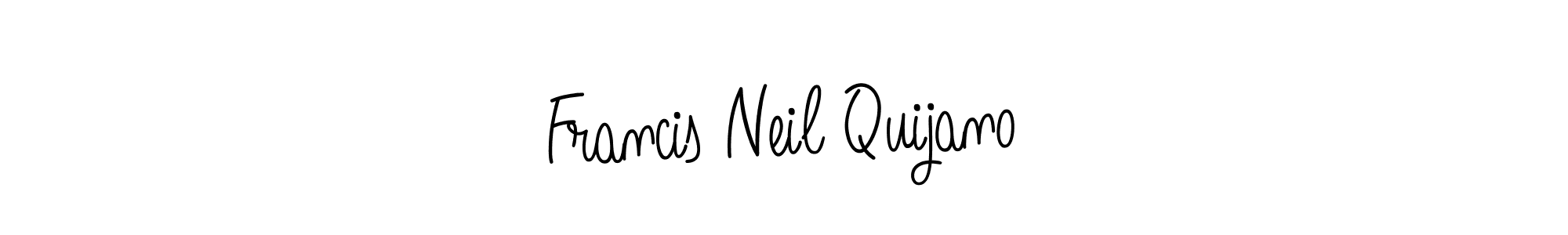 How to Draw Francis Neil Quijano signature style? Angelique-Rose-font-FFP is a latest design signature styles for name Francis Neil Quijano. Francis Neil Quijano signature style 5 images and pictures png