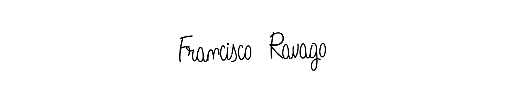 Make a beautiful signature design for name Francisco  Ravago. With this signature (Angelique-Rose-font-FFP) style, you can create a handwritten signature for free. Francisco  Ravago signature style 5 images and pictures png