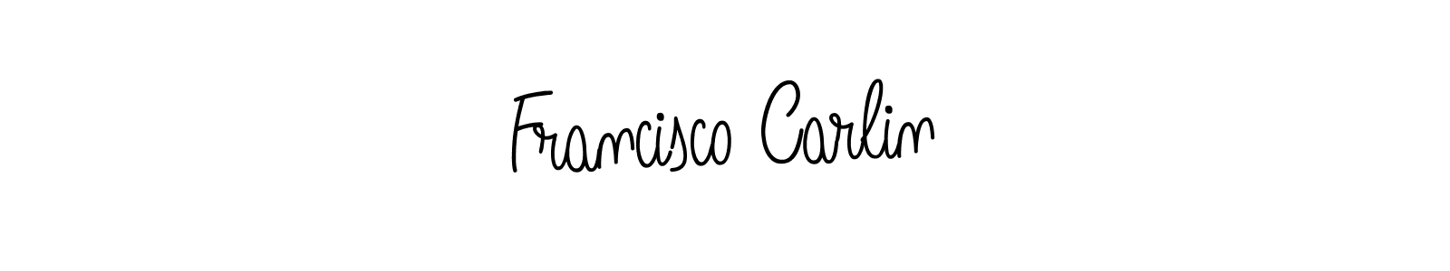 Francisco Carlin stylish signature style. Best Handwritten Sign (Angelique-Rose-font-FFP) for my name. Handwritten Signature Collection Ideas for my name Francisco Carlin. Francisco Carlin signature style 5 images and pictures png