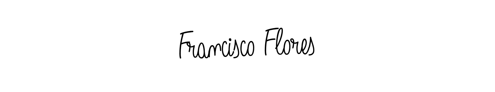 Francisco Flores stylish signature style. Best Handwritten Sign (Angelique-Rose-font-FFP) for my name. Handwritten Signature Collection Ideas for my name Francisco Flores. Francisco Flores signature style 5 images and pictures png