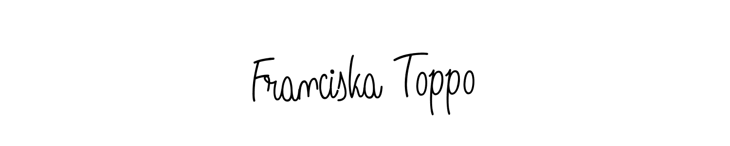 if you are searching for the best signature style for your name Franciska Toppo. so please give up your signature search. here we have designed multiple signature styles  using Angelique-Rose-font-FFP. Franciska Toppo signature style 5 images and pictures png