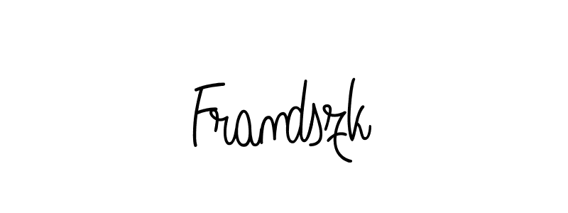 You should practise on your own different ways (Angelique-Rose-font-FFP) to write your name (Frandszk) in signature. don't let someone else do it for you. Frandszk signature style 5 images and pictures png