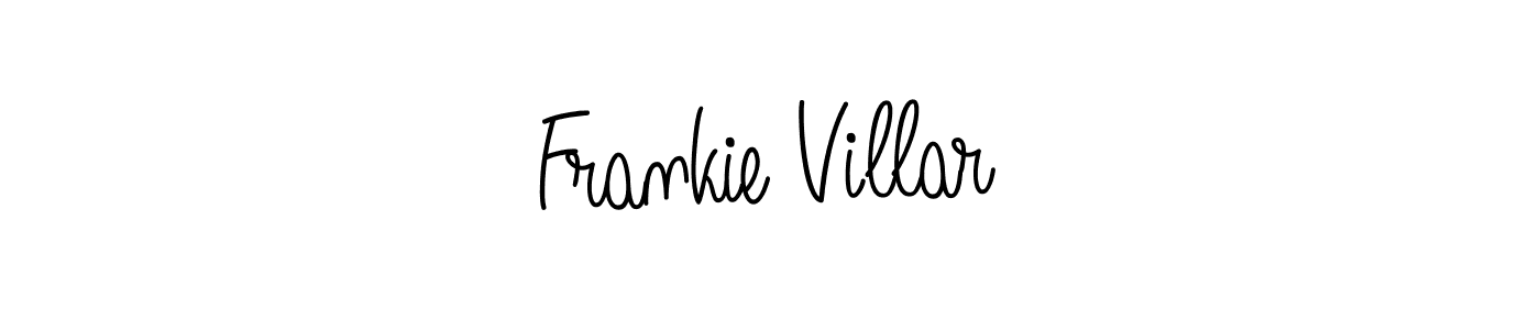 Frankie Villar stylish signature style. Best Handwritten Sign (Angelique-Rose-font-FFP) for my name. Handwritten Signature Collection Ideas for my name Frankie Villar. Frankie Villar signature style 5 images and pictures png