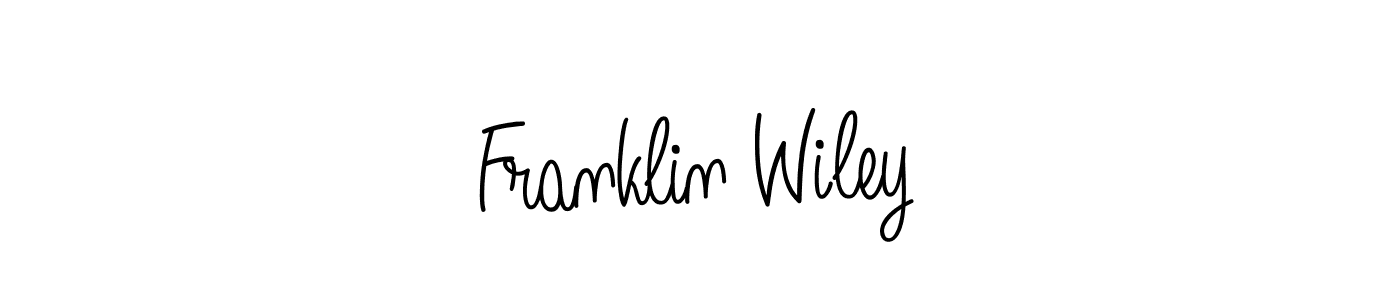 You should practise on your own different ways (Angelique-Rose-font-FFP) to write your name (Franklin Wiley) in signature. don't let someone else do it for you. Franklin Wiley signature style 5 images and pictures png