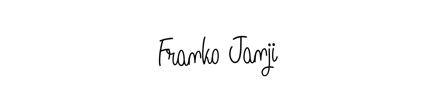 Franko Janjić stylish signature style. Best Handwritten Sign (Angelique-Rose-font-FFP) for my name. Handwritten Signature Collection Ideas for my name Franko Janjić. Franko Janjić signature style 5 images and pictures png