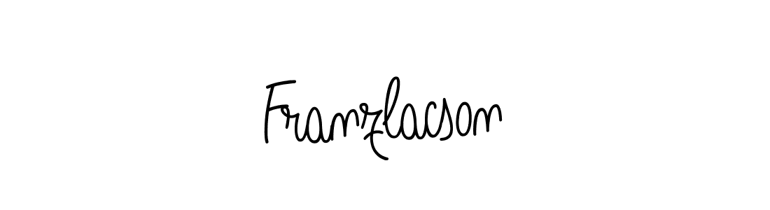 You should practise on your own different ways (Angelique-Rose-font-FFP) to write your name (Franzlacson) in signature. don't let someone else do it for you. Franzlacson signature style 5 images and pictures png