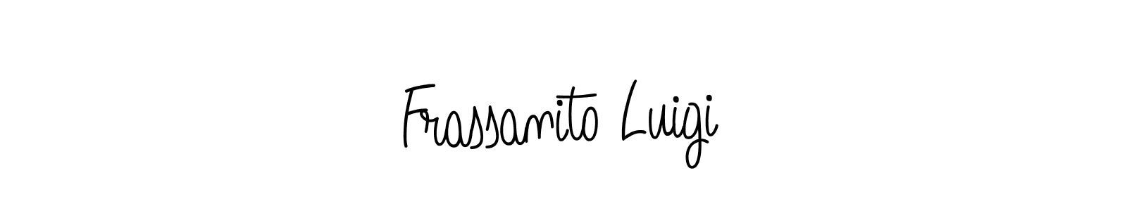 How to make Frassanito Luigi name signature. Use Angelique-Rose-font-FFP style for creating short signs online. This is the latest handwritten sign. Frassanito Luigi signature style 5 images and pictures png