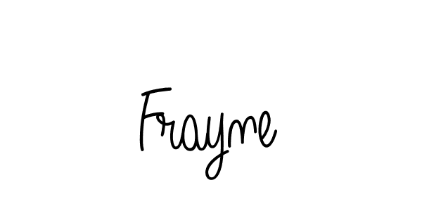 Create a beautiful signature design for name Frayne. With this signature (Angelique-Rose-font-FFP) fonts, you can make a handwritten signature for free. Frayne signature style 5 images and pictures png