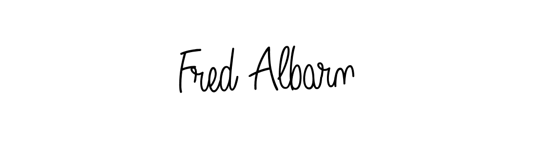 Use a signature maker to create a handwritten signature online. With this signature software, you can design (Angelique-Rose-font-FFP) your own signature for name Fred Albarn. Fred Albarn signature style 5 images and pictures png