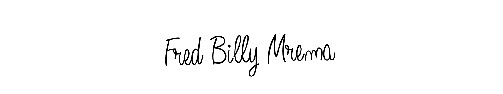 Fred Billy Mrema stylish signature style. Best Handwritten Sign (Angelique-Rose-font-FFP) for my name. Handwritten Signature Collection Ideas for my name Fred Billy Mrema. Fred Billy Mrema signature style 5 images and pictures png