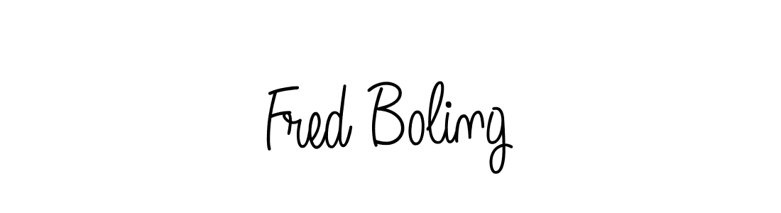 Make a beautiful signature design for name Fred Boling. With this signature (Angelique-Rose-font-FFP) style, you can create a handwritten signature for free. Fred Boling signature style 5 images and pictures png
