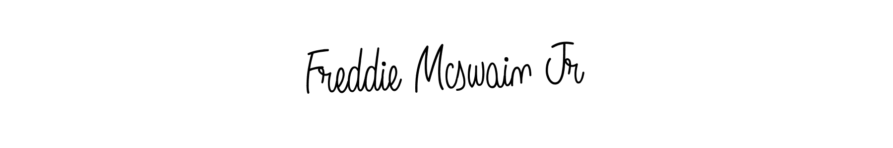 Use a signature maker to create a handwritten signature online. With this signature software, you can design (Angelique-Rose-font-FFP) your own signature for name Freddie Mcswain Jr. Freddie Mcswain Jr signature style 5 images and pictures png
