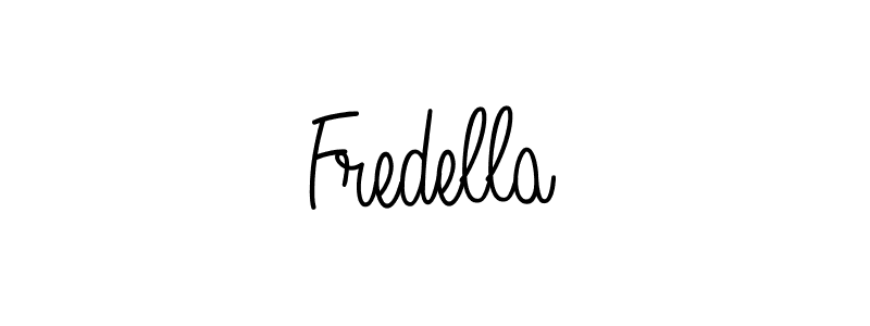 You should practise on your own different ways (Angelique-Rose-font-FFP) to write your name (Fredella) in signature. don't let someone else do it for you. Fredella signature style 5 images and pictures png