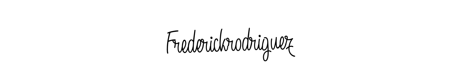 Frederickrodriguez stylish signature style. Best Handwritten Sign (Angelique-Rose-font-FFP) for my name. Handwritten Signature Collection Ideas for my name Frederickrodriguez. Frederickrodriguez signature style 5 images and pictures png
