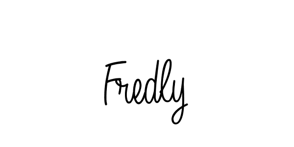 The best way (Angelique-Rose-font-FFP) to make a short signature is to pick only two or three words in your name. The name Fredly include a total of six letters. For converting this name. Fredly signature style 5 images and pictures png