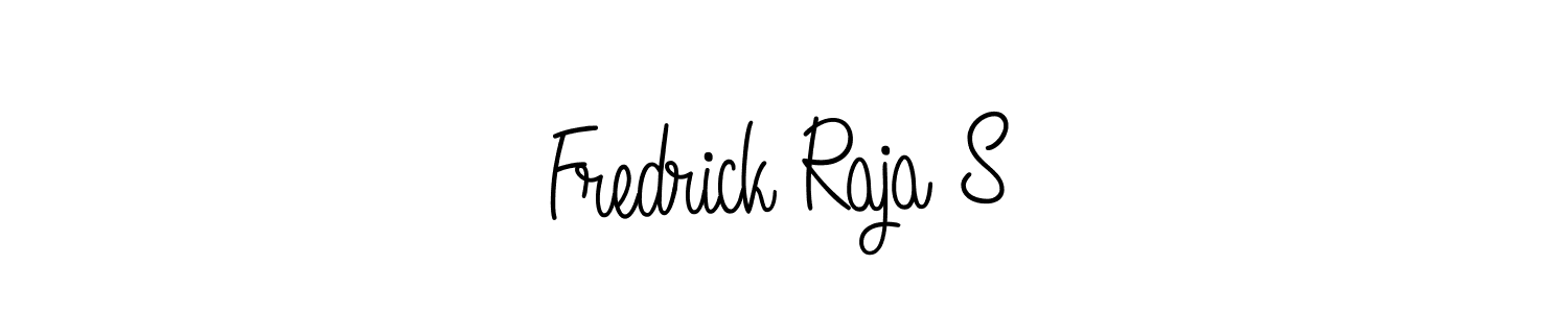 Fredrick Raja S stylish signature style. Best Handwritten Sign (Angelique-Rose-font-FFP) for my name. Handwritten Signature Collection Ideas for my name Fredrick Raja S. Fredrick Raja S signature style 5 images and pictures png