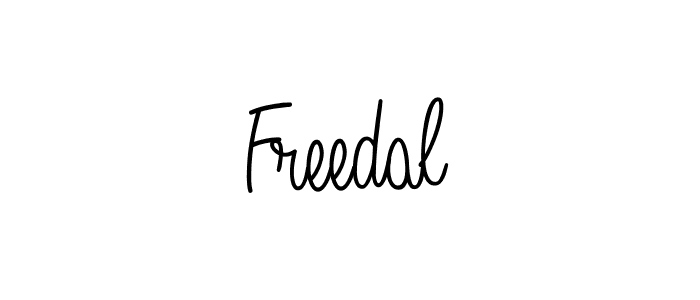 How to make Freedal signature? Angelique-Rose-font-FFP is a professional autograph style. Create handwritten signature for Freedal name. Freedal signature style 5 images and pictures png