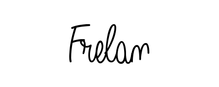 The Angelique-Rose-font-FFP font transforms the name Frelan into an executive sign with sharp precision and distinguished character. Frelan signature style 5 images and pictures png