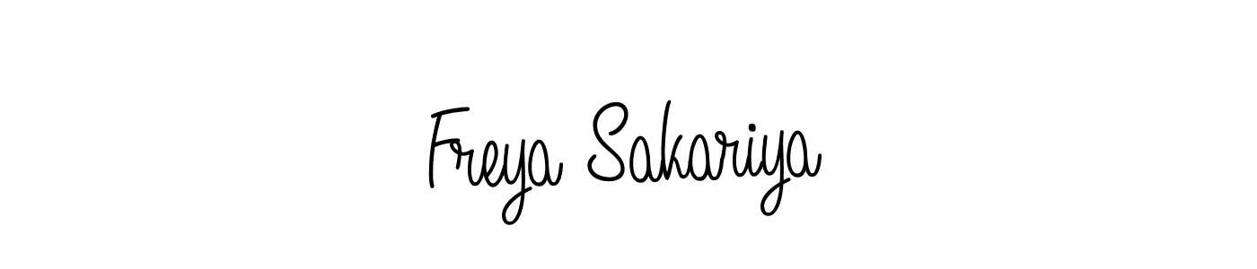 Here are the top 10 professional signature styles for the name Freya Sakariya. These are the best autograph styles you can use for your name. Freya Sakariya signature style 5 images and pictures png