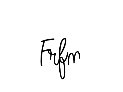 Make a beautiful signature design for name Frfn. With this signature (Angelique-Rose-font-FFP) style, you can create a handwritten signature for free. Frfn signature style 5 images and pictures png
