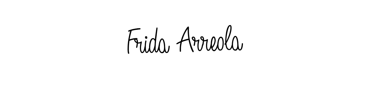 Use a signature maker to create a handwritten signature online. With this signature software, you can design (Angelique-Rose-font-FFP) your own signature for name Frida Arreola. Frida Arreola signature style 5 images and pictures png