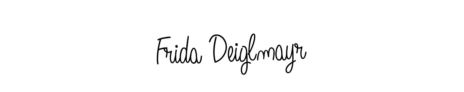 The best way (Angelique-Rose-font-FFP) to make a short signature is to pick only two or three words in your name. The name Frida Deiglmayr include a total of six letters. For converting this name. Frida Deiglmayr signature style 5 images and pictures png