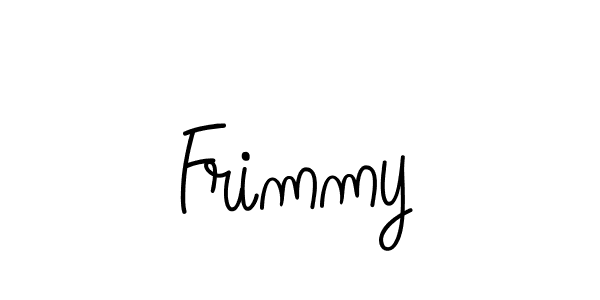 You should practise on your own different ways (Angelique-Rose-font-FFP) to write your name (Frimmy) in signature. don't let someone else do it for you. Frimmy signature style 5 images and pictures png