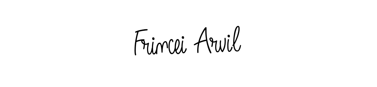 How to make Frincei Arvil signature? Angelique-Rose-font-FFP is a professional autograph style. Create handwritten signature for Frincei Arvil name. Frincei Arvil signature style 5 images and pictures png