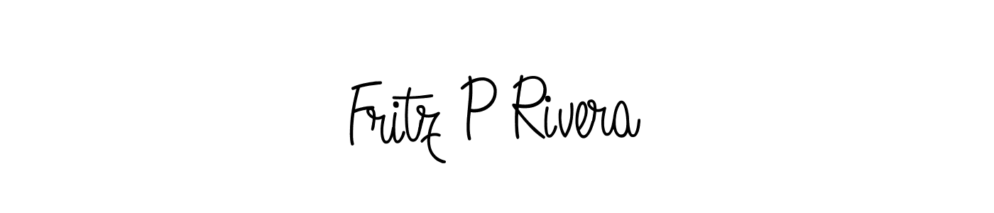 You should practise on your own different ways (Angelique-Rose-font-FFP) to write your name (Fritz P Rivera) in signature. don't let someone else do it for you. Fritz P Rivera signature style 5 images and pictures png