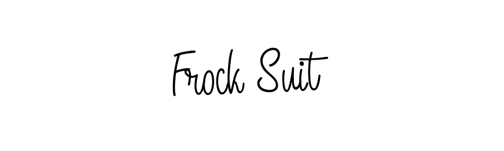 Make a beautiful signature design for name Frock Suit. With this signature (Angelique-Rose-font-FFP) style, you can create a handwritten signature for free. Frock Suit signature style 5 images and pictures png