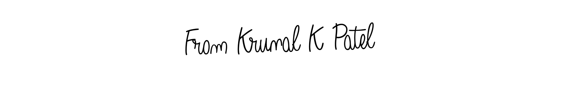 Once you've used our free online signature maker to create your best signature Angelique-Rose-font-FFP style, it's time to enjoy all of the benefits that From Krunal K Patel name signing documents. From Krunal K Patel signature style 5 images and pictures png