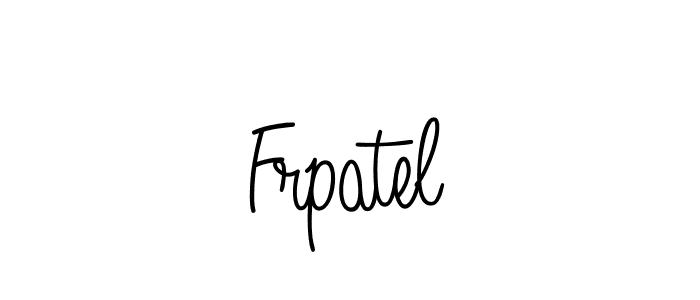 The best way (Angelique-Rose-font-FFP) to make a short signature is to pick only two or three words in your name. The name Frpatel include a total of six letters. For converting this name. Frpatel signature style 5 images and pictures png