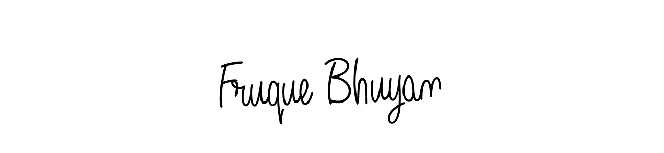 Design your own signature with our free online signature maker. With this signature software, you can create a handwritten (Angelique-Rose-font-FFP) signature for name Fruque Bhuyan. Fruque Bhuyan signature style 5 images and pictures png