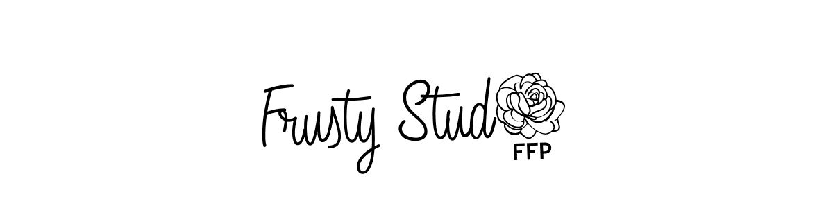 Frusty Stud5 stylish signature style. Best Handwritten Sign (Angelique-Rose-font-FFP) for my name. Handwritten Signature Collection Ideas for my name Frusty Stud5. Frusty Stud5 signature style 5 images and pictures png