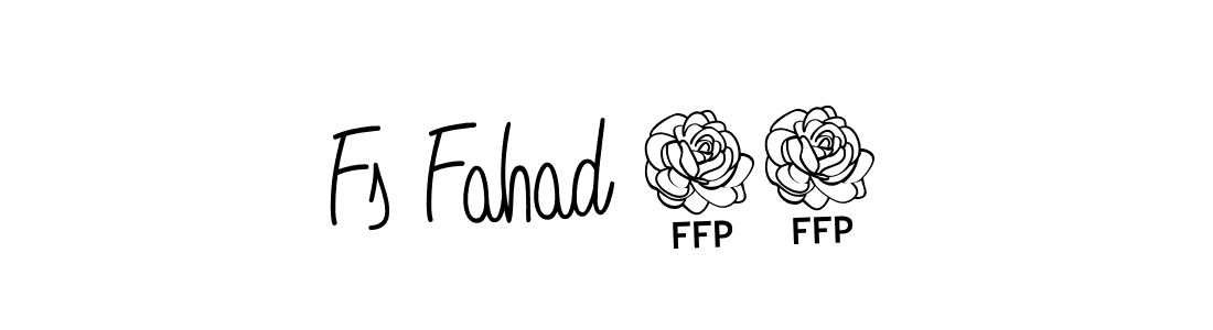 Fs Fahad 07 stylish signature style. Best Handwritten Sign (Angelique-Rose-font-FFP) for my name. Handwritten Signature Collection Ideas for my name Fs Fahad 07. Fs Fahad 07 signature style 5 images and pictures png