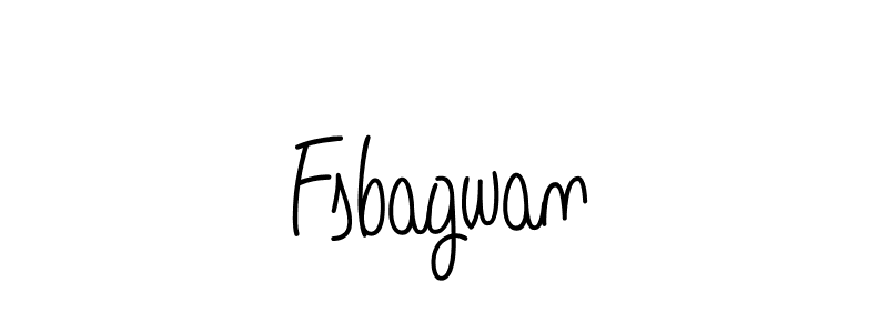 Angelique-Rose-font-FFP is a professional signature style that is perfect for those who want to add a touch of class to their signature. It is also a great choice for those who want to make their signature more unique. Get Fsbagwan name to fancy signature for free. Fsbagwan signature style 5 images and pictures png
