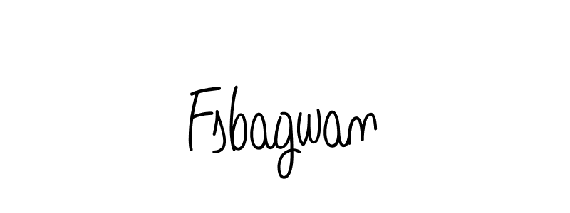 Make a beautiful signature design for name Fsbagwan. With this signature (Angelique-Rose-font-FFP) style, you can create a handwritten signature for free. Fsbagwan signature style 5 images and pictures png