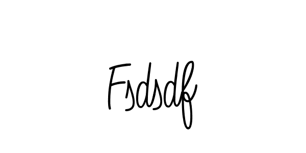 Make a beautiful signature design for name Fsdsdf. With this signature (Angelique-Rose-font-FFP) style, you can create a handwritten signature for free. Fsdsdf signature style 5 images and pictures png