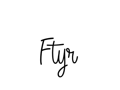 How to make Ftyr name signature. Use Angelique-Rose-font-FFP style for creating short signs online. This is the latest handwritten sign. Ftyr signature style 5 images and pictures png
